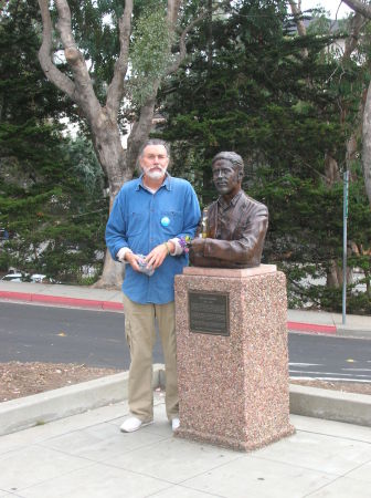 Man and Statue