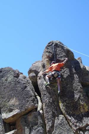 Climbing at Holcolmb Valley, CA