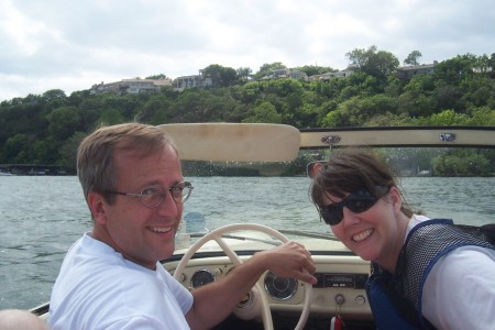 Dan and Kathy in our Amphicar