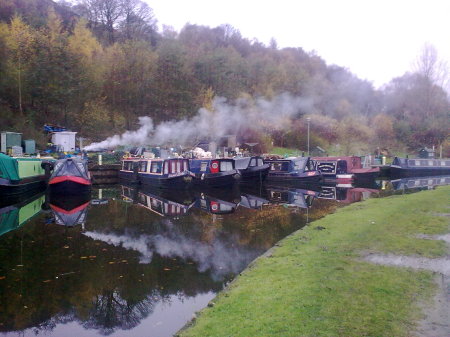 Narrow Boats on one of Britian's Canals