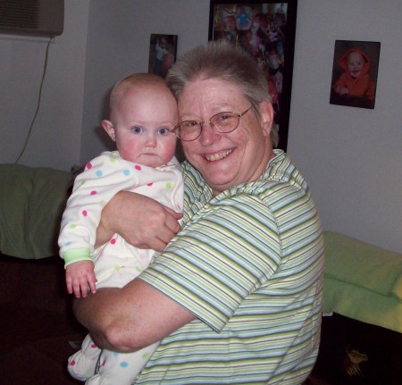 Me with my pride and joy, my granddaughter