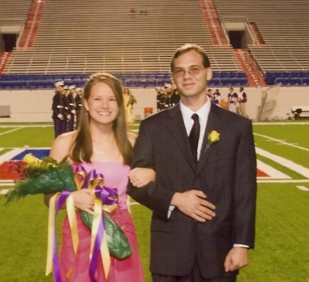 Sarah, on Homecoming Court (CHS/MSM) 2007