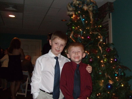 Brothers at Christmas Party