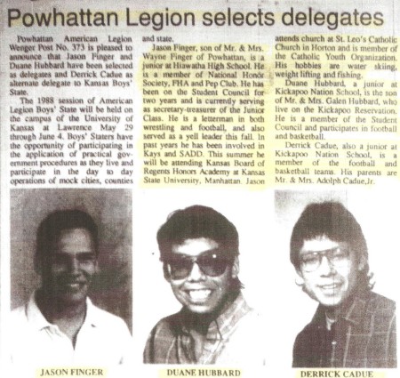 Selected Delagates 1988