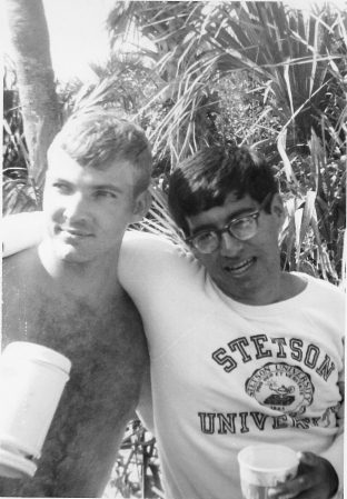 With Terry Abel, Stetson, mid-1960s
