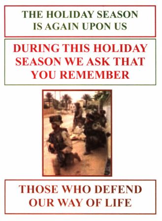 A Christmas card to the Soldiers, Page 1