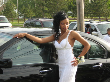 One granddaughter on the way to prom 2008