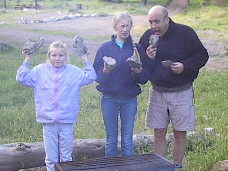 backpacking in catalina with daughters 2003