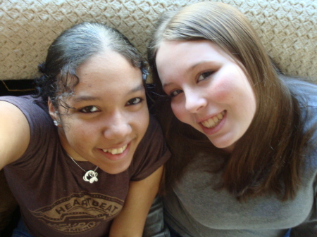 my daughter brianna and friend