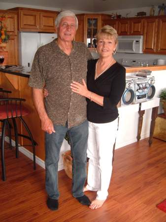 Don and I in our new house in Nova Scotia