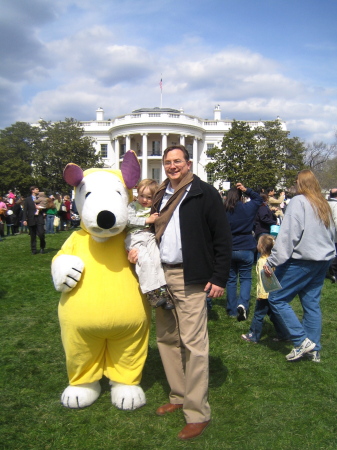 Dad & Aidan at '08 White House Easter Egg Roll