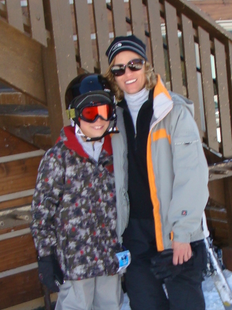 Skiing with my son