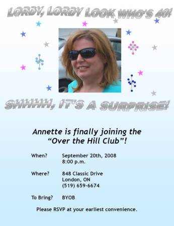 annette 40th