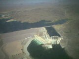 View flying over Davis Dam