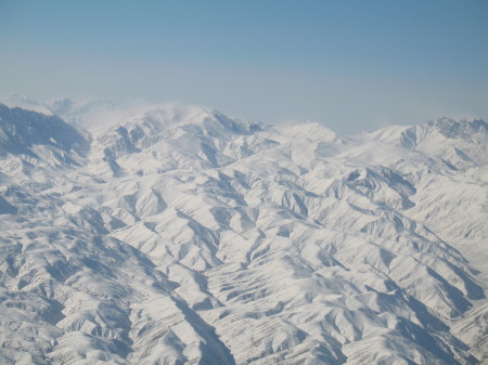 flying into Kabul Afghanistan
