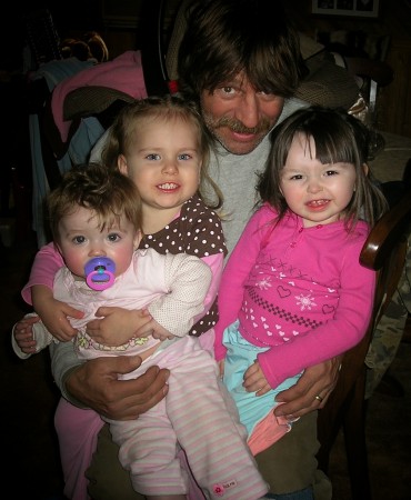 Mike with grandkids