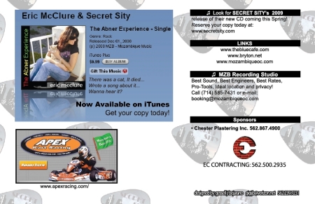 Eric McClure & Secret Sity on iTunes!