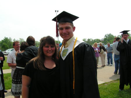 Mallory and Chris at Chris's graduation