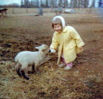 helene with lamb