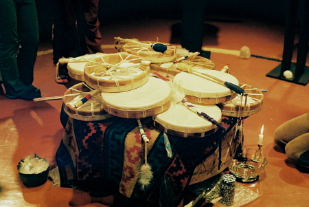 13 drums exhibit at UNB Art Centre
