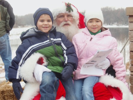 With Santa, Dec 2008