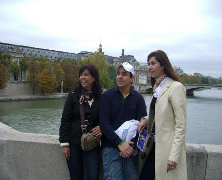 Paris -  I, Joao (my son) , and a friend