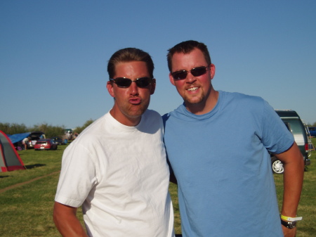 My Brother and I at Dave Matthews