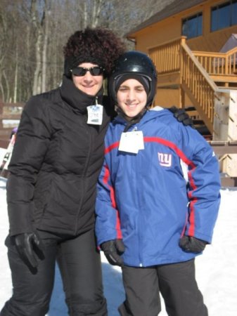 skiing with my son, Christian