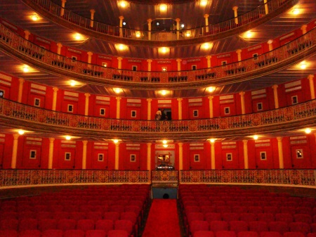 Inside St. Isabel Theater before the concert