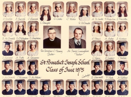 SBJL 1975 Graduating Class Mr. Cunningham