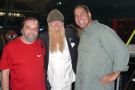 with Billy Gibbons before the show