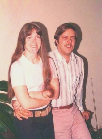 with wife Christine, Atlanta 1973
