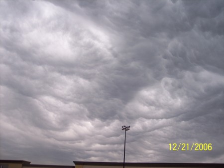 Ominous sky.