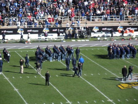 The Air Force recruits in formation
