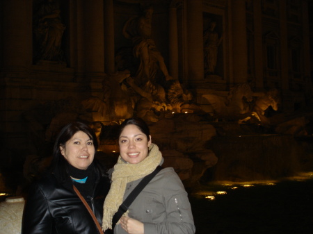My niece and I in Rome