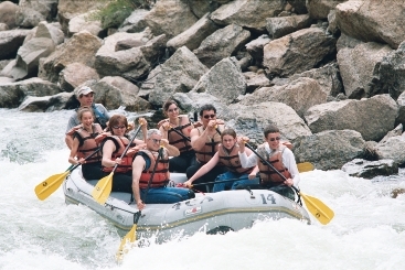Rafting the Arkansas River in Colorado