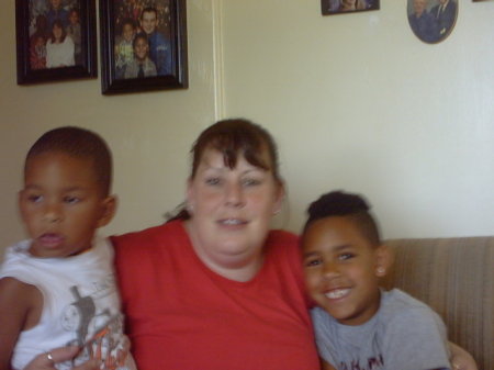 Daughter Beth with sons Jaleel and Trevon