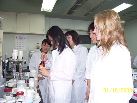 Formulating in the Fujisake Institute lab