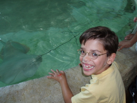 Johnny Having Fun at Aquarium