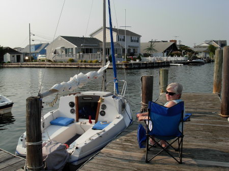 donna on dock