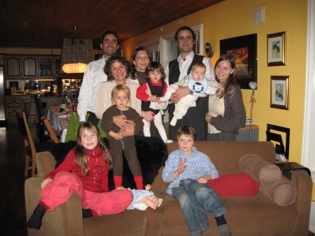 Thanksgiving 2008 with my children and grandch
