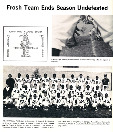 1968 Northwestern Wildcats JV Football Team