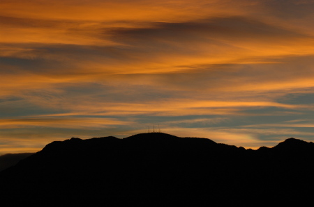 Sunset Cheyene Mountain