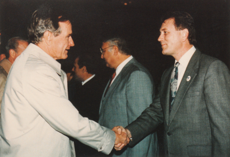 Mike and Pres. George H.W. Bush