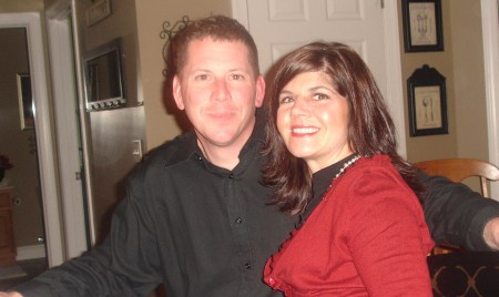 Ashley and Brian celebrating the holidays 2008