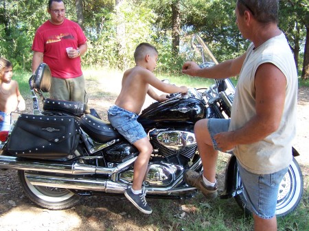 tommy with grandkids jason and corey and his s