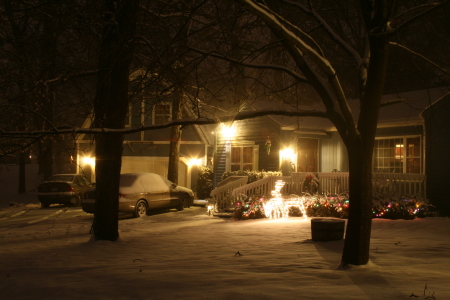 my house at x-mas