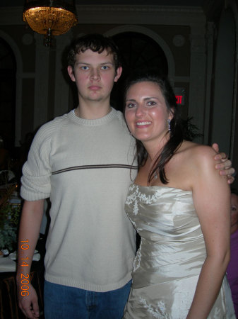 Niece's Wedding, tall grandson, Josh