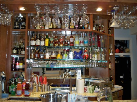 our bar for our 2008 christmas party...