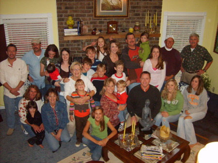 The family at Christmas in Estill Springs